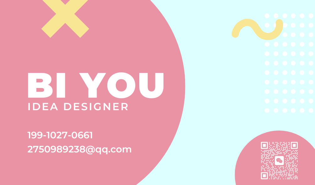 BI YOU — IDEA DESIGNER 名片